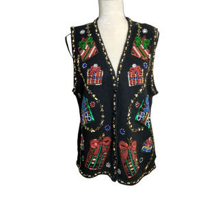 Vintage Holiday Sweater Vest